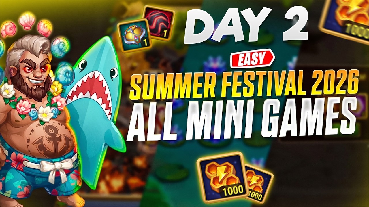 Hero Wars Summer Festival 2026 Mini Games Day 2 | Get FREE Coins & Honey!