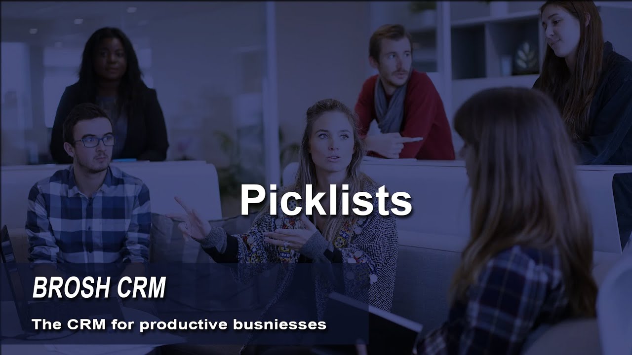 BROSH CRM - picklists
