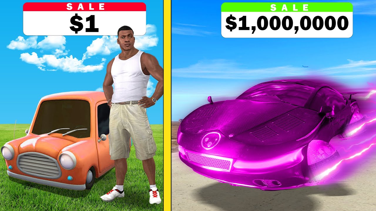 $1 CAR to $1,000,000,000 MEGA BIKE in GTA 5