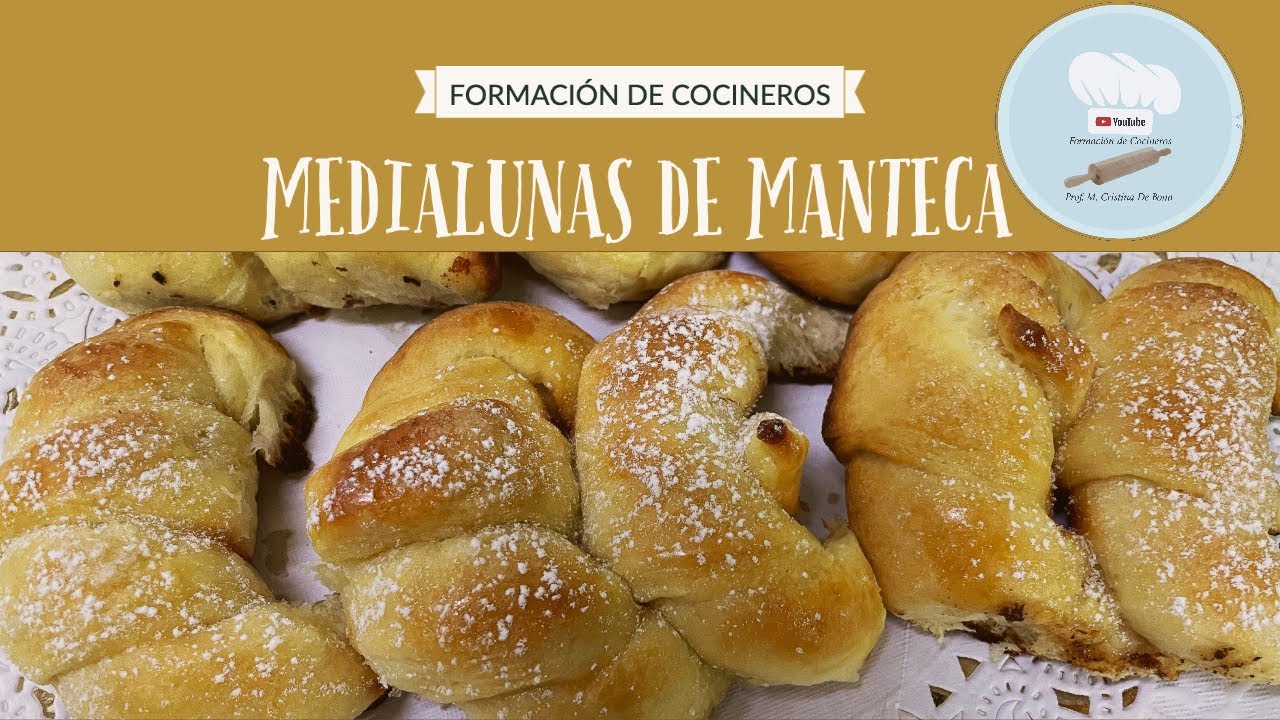 Medialunas de Manteca receta rápida y sencilla