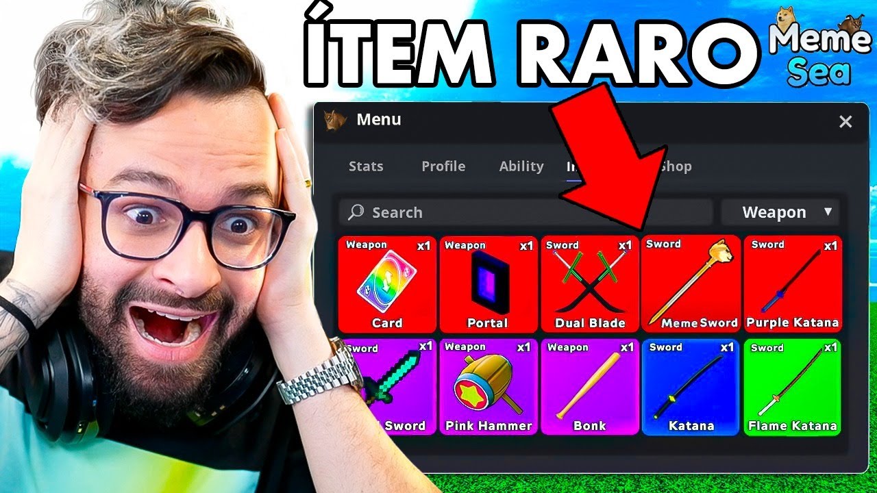 (0.05% de chance) O ITEM MAIS RARO DO MEME SEA 🤣