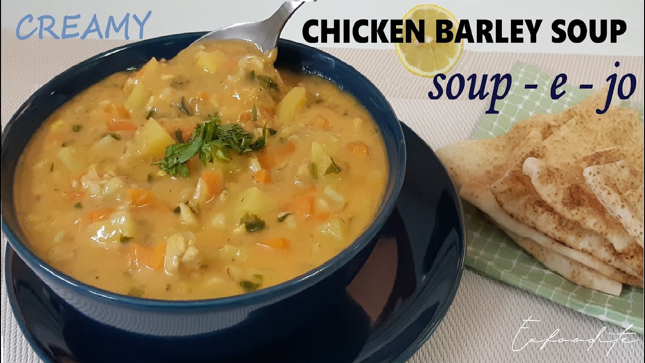 CHICKEN BARLEY SOUP- Soup-e-Jo