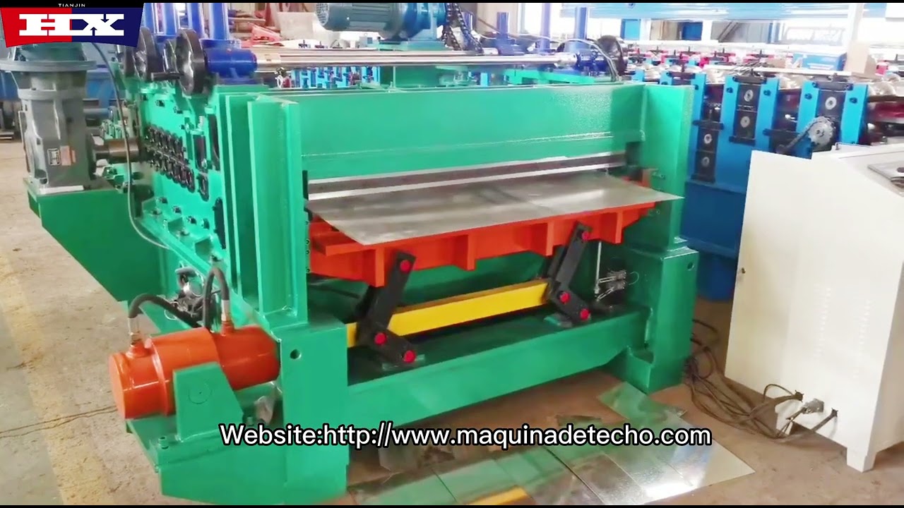 metal sheet steel coil leveling slitting cutting machine m&aacute;quina cortadora de bobinas de acero