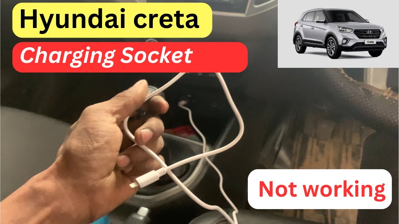 Hyundai creta charging socket problem mobile charging not working ￼￼