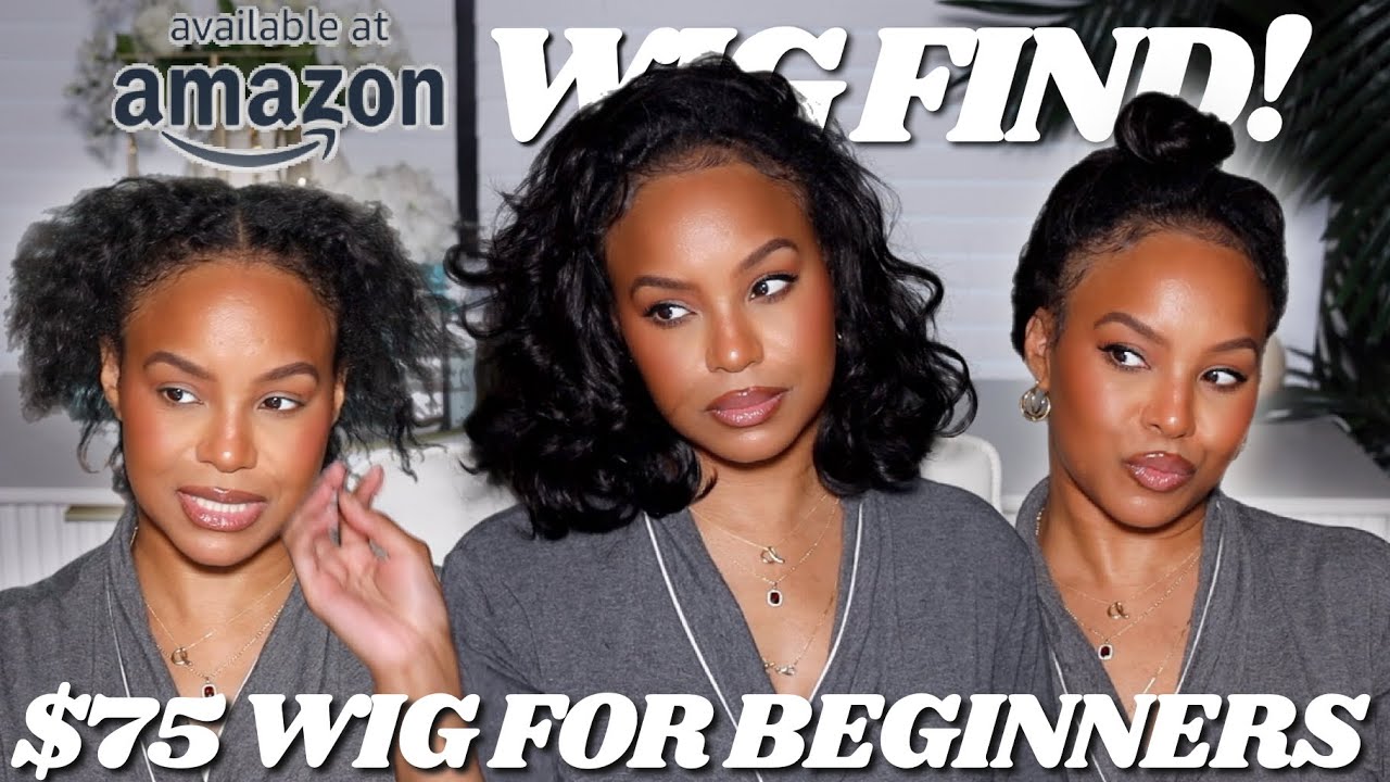 BEST $75 AMAZON HALF WIG FIND FOR BEGINNERS! LOOKS SO NATURAL! ALWAYS AMEERA