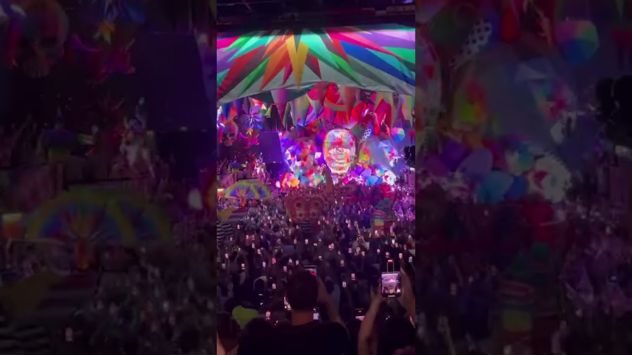 Jordan peak front to back in Ibiza UNIVRS ELROW 9-8-2025 epic scenes 