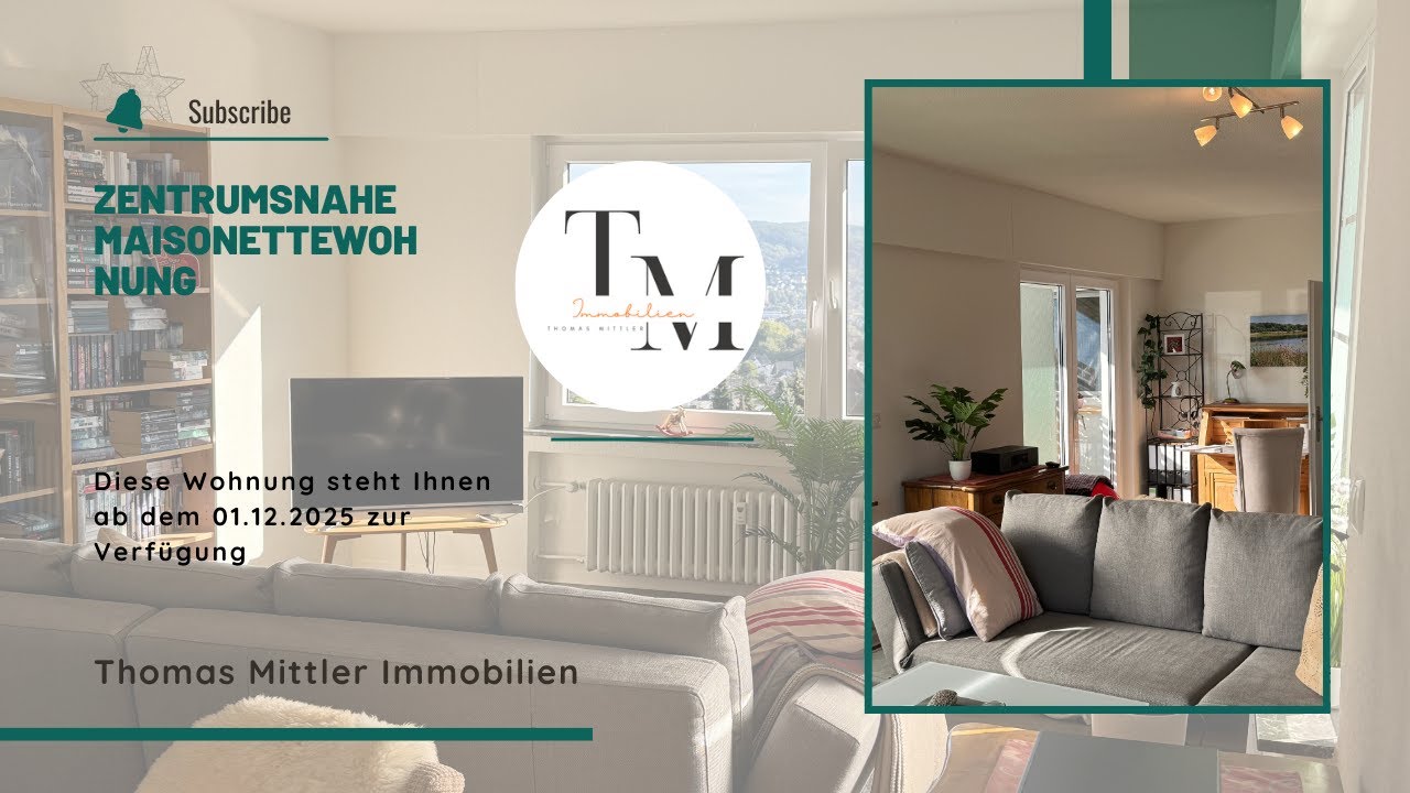 Zentrumsnahe Maisonettewohnung