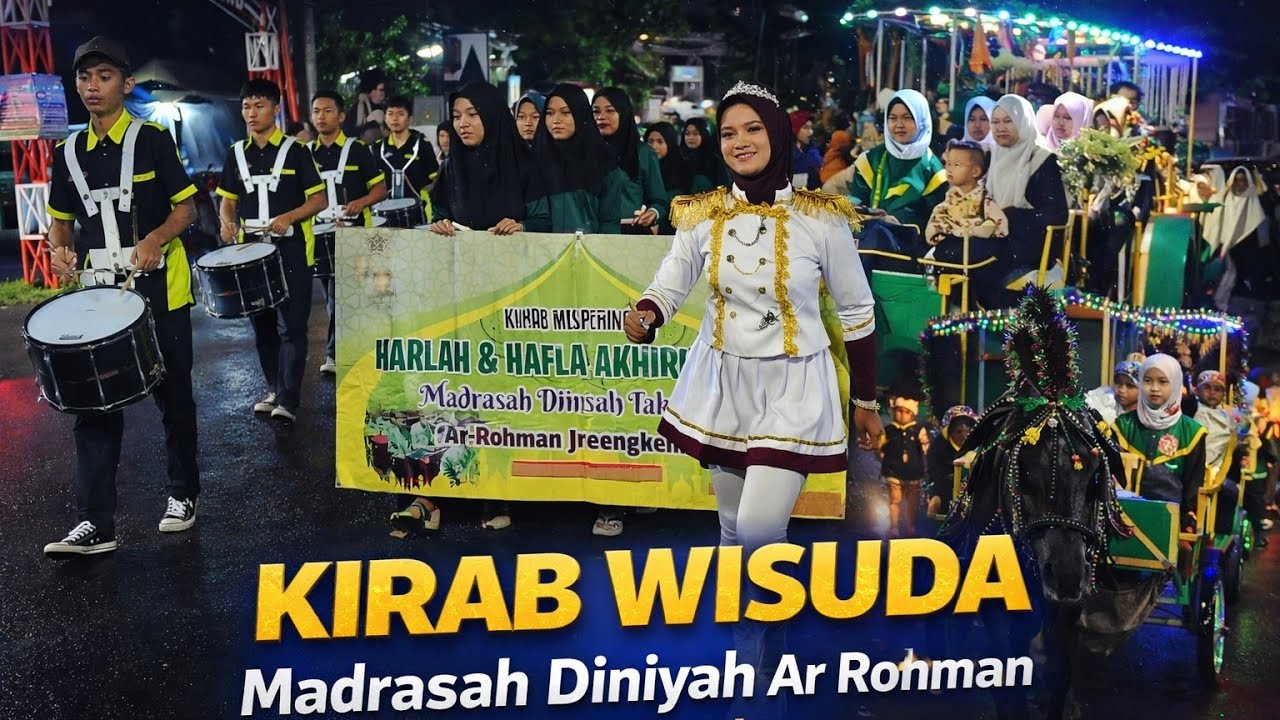 Meriah Arak Arakan || Haflah Akhirussanah MDT Ar  - Rohman Jrebengkembang Pekalongan 2026
