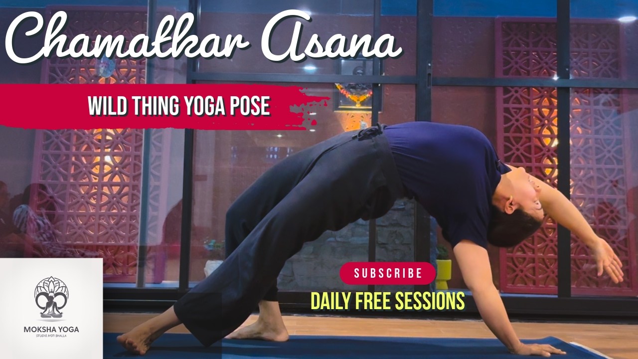 Yoga for Beginners in Hindi | Practice #18 | Chamatkar Asana - Wild thing yoga pose