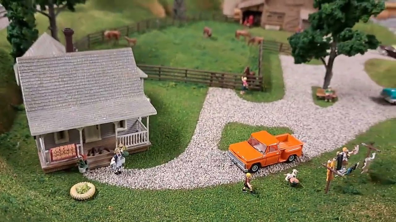 David's Woodland Scenics river pass layout update #2 HO scale