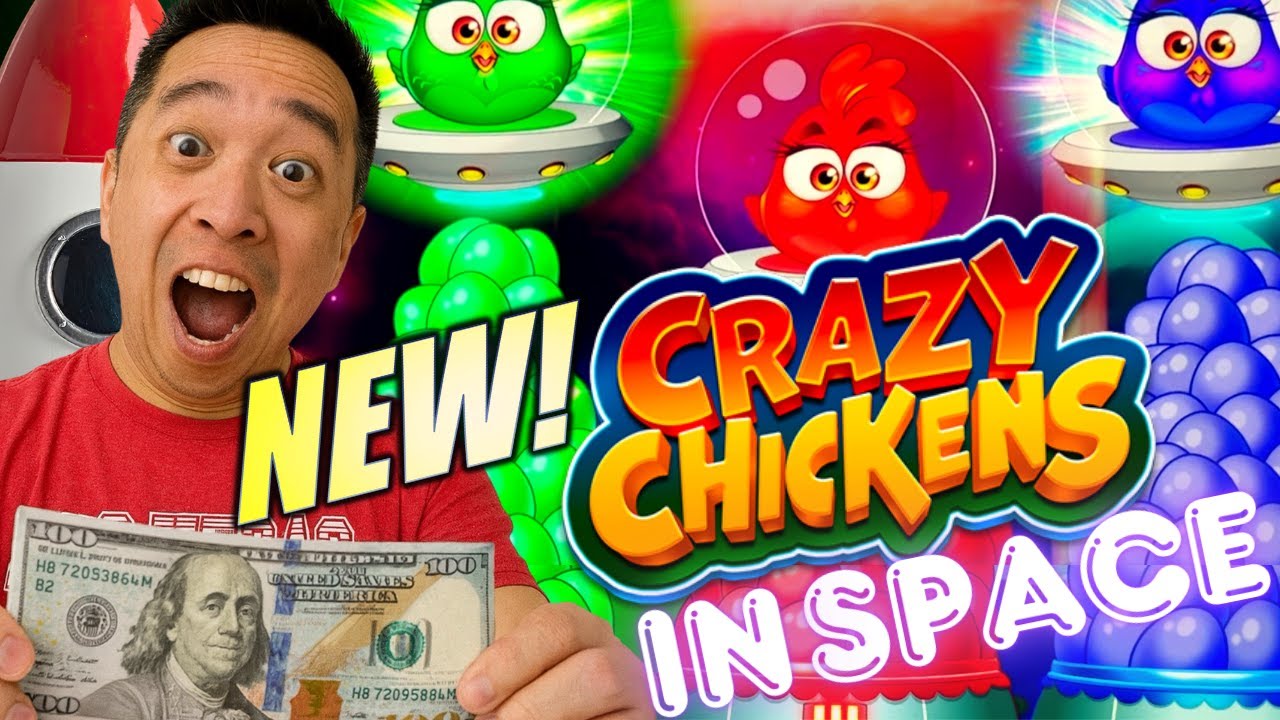 ★NEW SLOT!★ 3-2-1! 🚀 CRAZY CHICKENS IN SPACE Slot Machine (ARISTOCRAT GAMING)