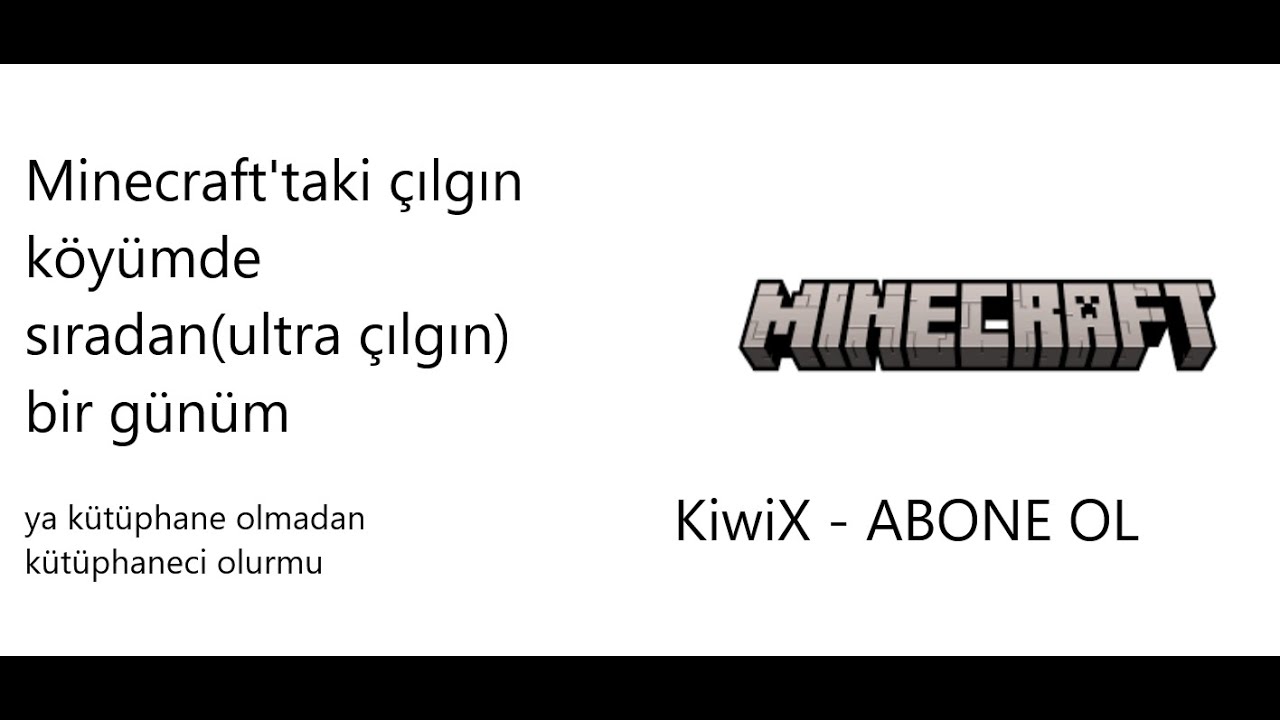 Minecraft'taki çılgın köyümde ultra sıradan(!) bir günüm