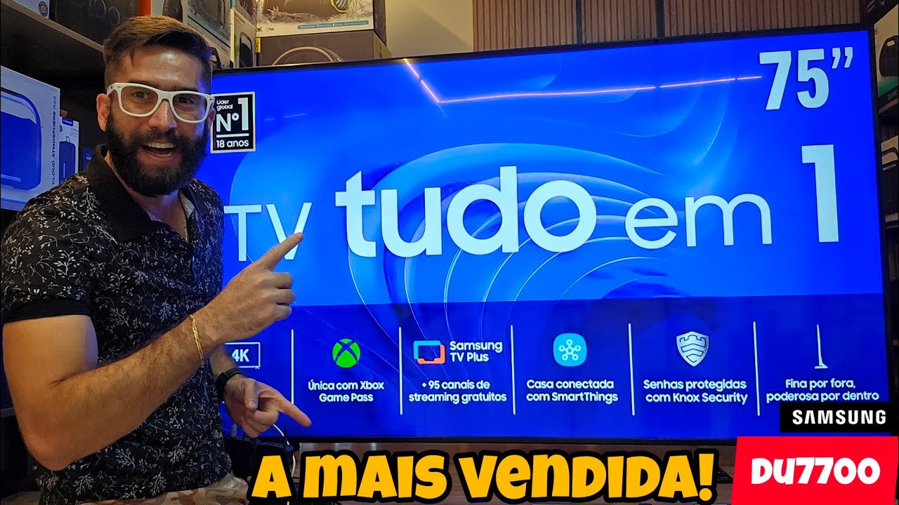 SMART TV SAMSUNG CRYSTAL UHD 4K DU7700: Porque &eacute; a MAIS VENDIDA? Vale mesmo a pena? (Analise)