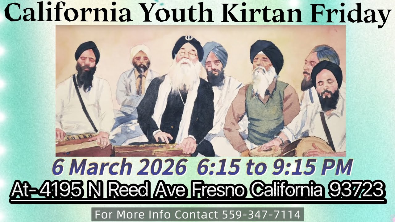 CA Youth Kirtan Friday | 6 March 2026 | California |