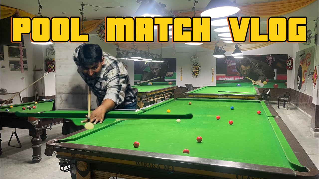 POOL MATCH VLOG  | SNOOKER | STRIPE AND SOLID BALL 