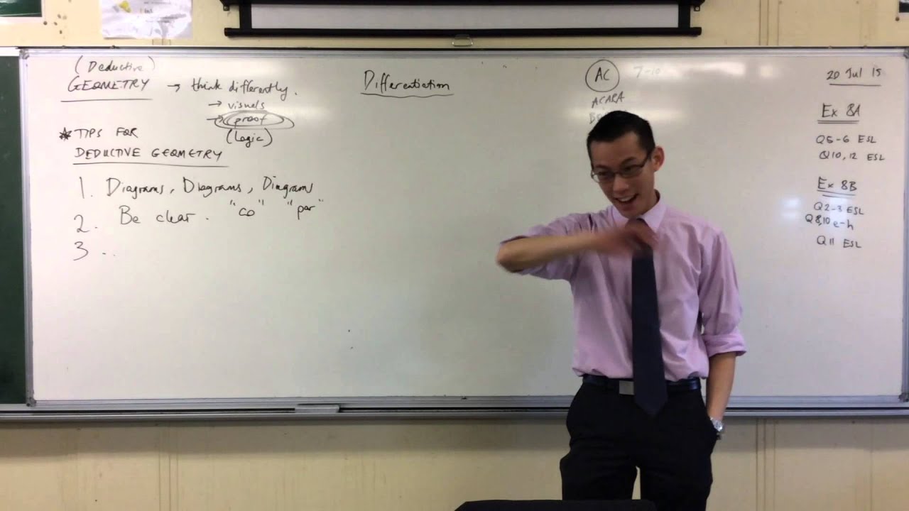 Deductive Geometry (2 of 3: General Tips - Diagrams & Clarity)