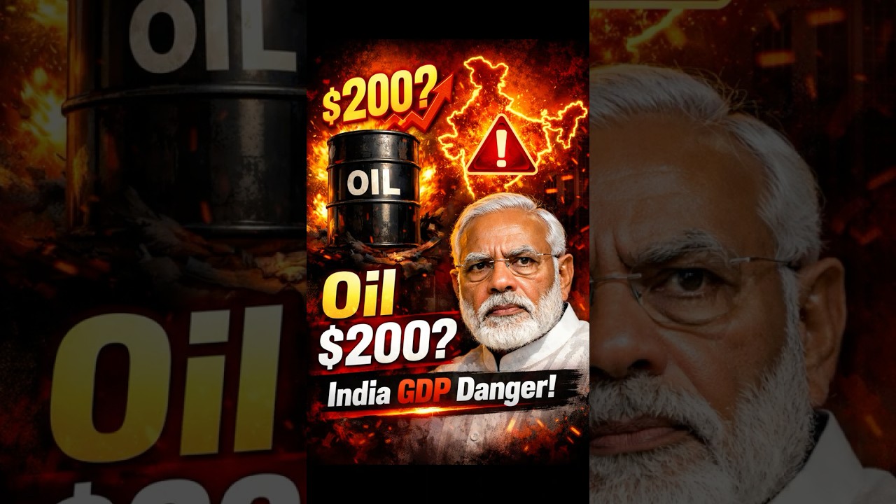 Crude Oil Shock | Why India&rsquo;s Economy Is at Risk  | Oil $200 #shorts