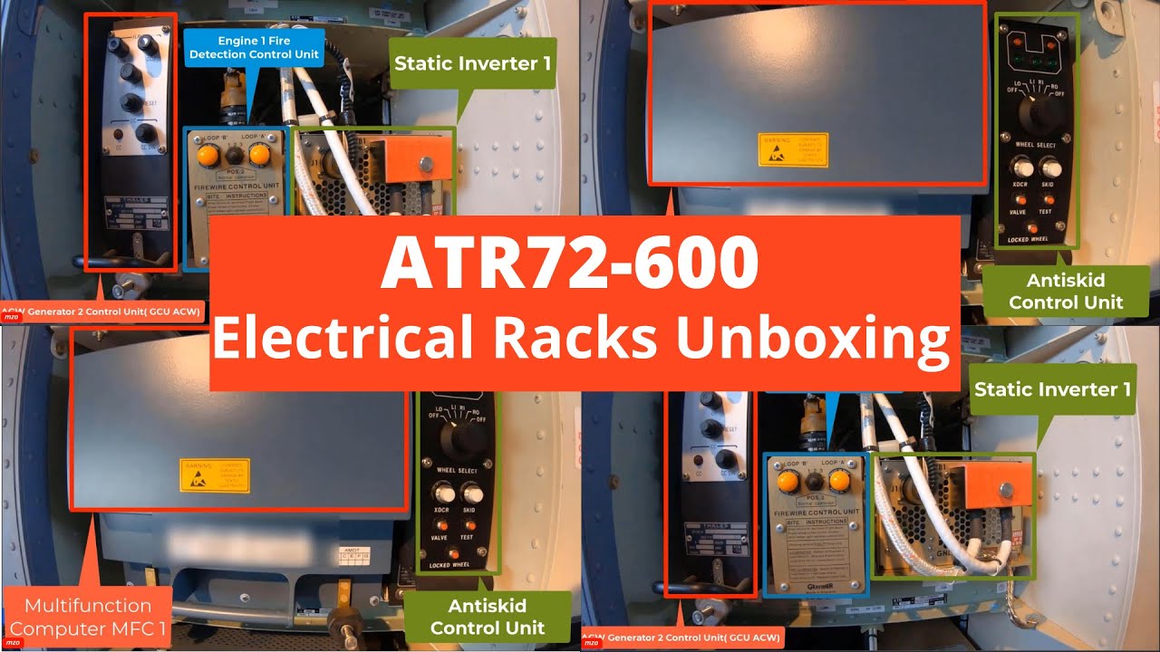 ATR72-600 ⚡ Electrical Racks Unboxing 💡🔌