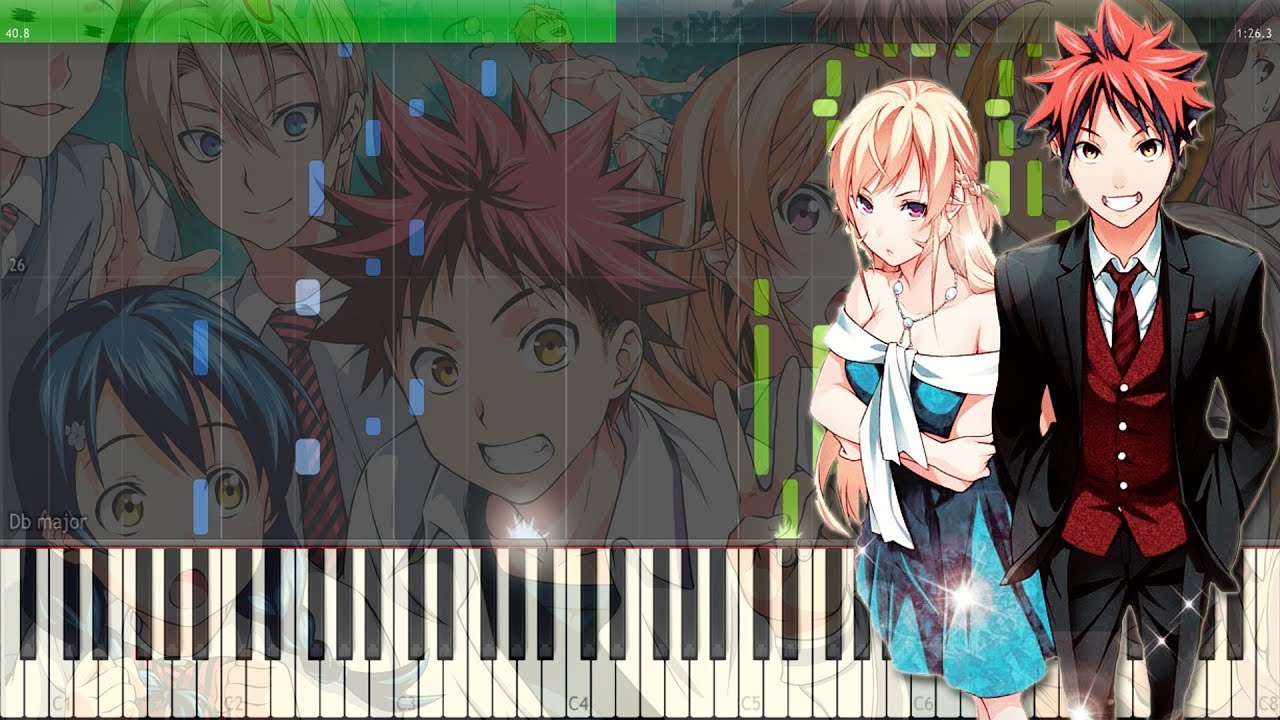 Kyokyo Jitsujitsu | 虚虚実実 - Shokugeki No Souma 3 ED | 食戟のソーマ 餐ノ皿 ED [Piano Tutorial +Midi]