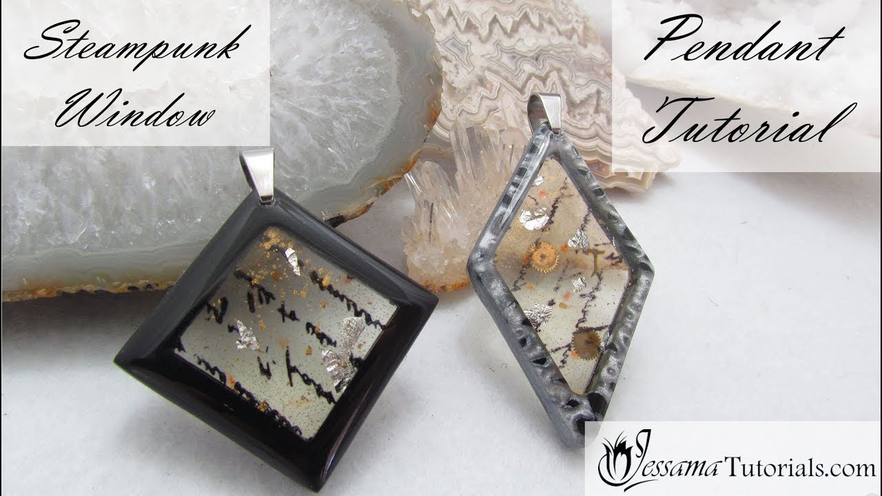 Polymer Clay Project: Liquid Clay Window Pendant Tutorial