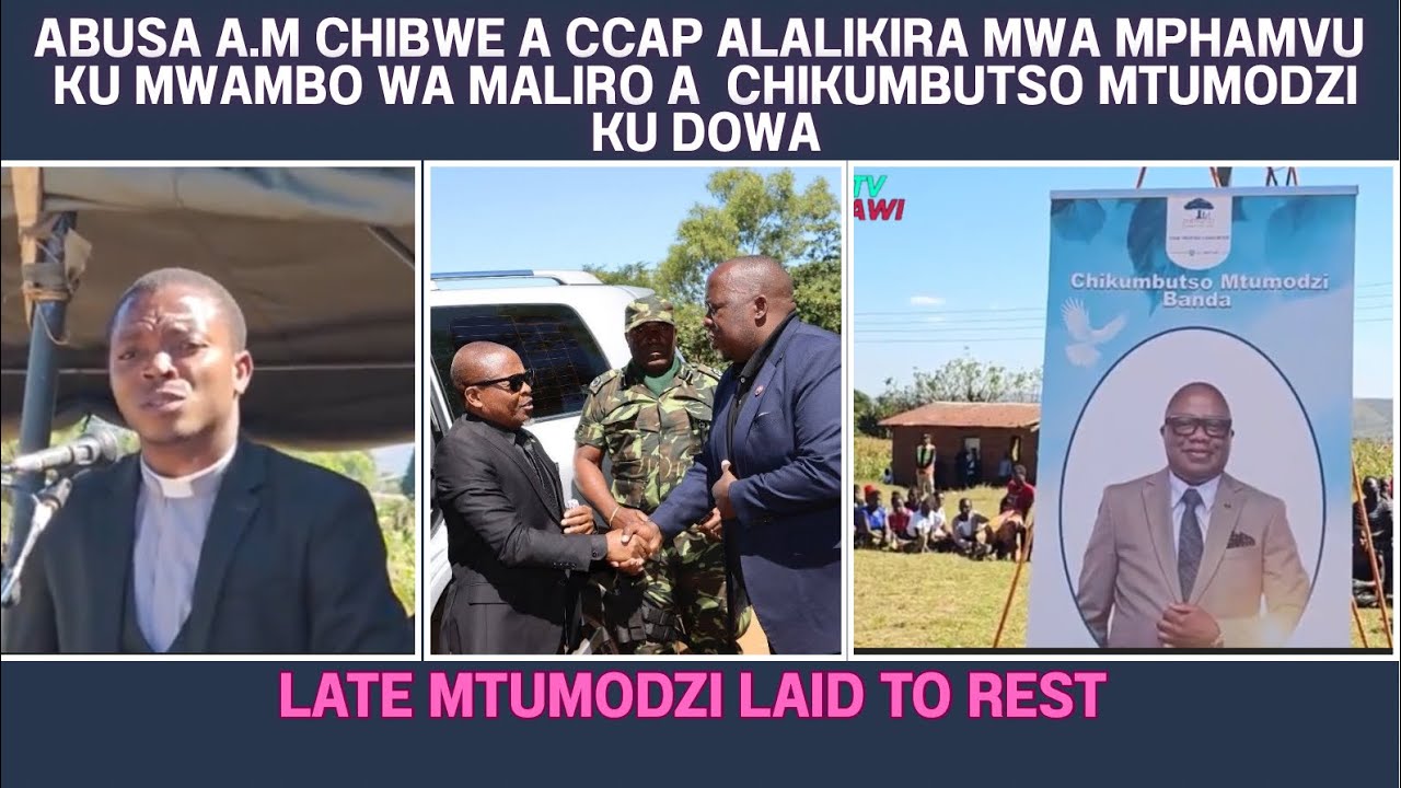 ULALIKI WAMPHAMVU KU MWAMBO WA MALIRO A CHIKUMBUTSO MTUMODZI , MZIMU WAWO USE MUMTENDERE -A.M CHIBWE