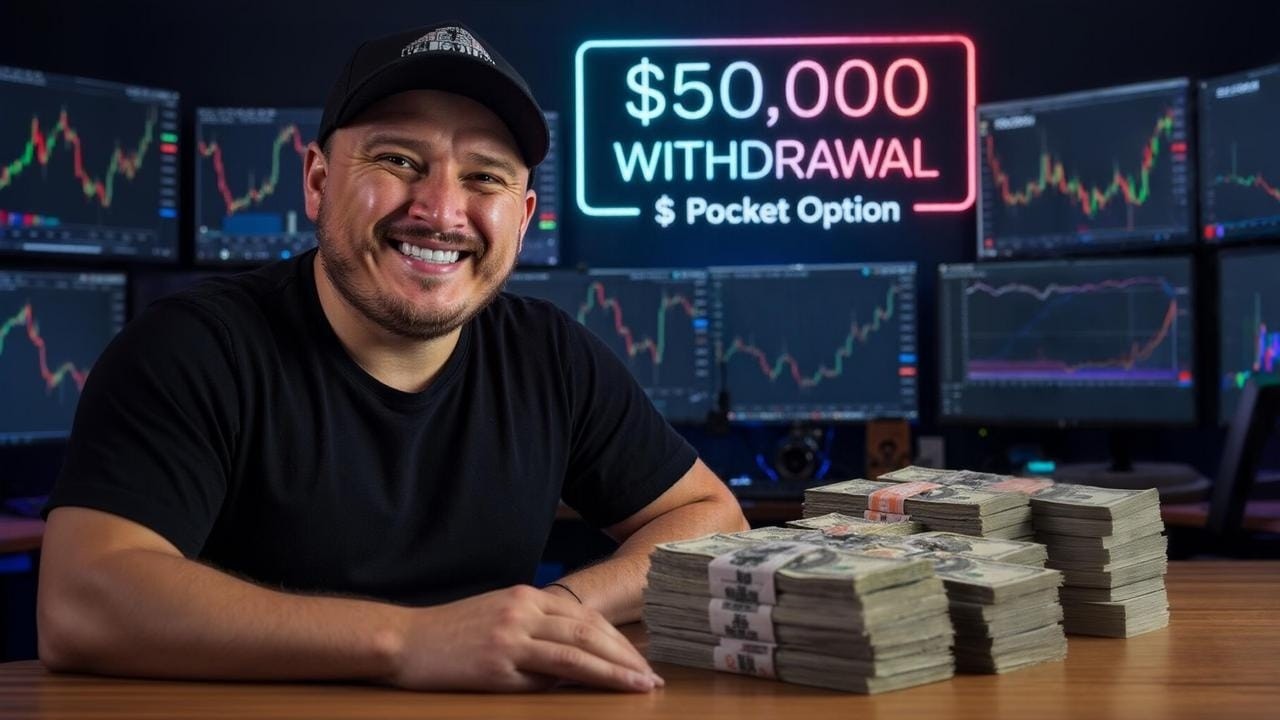 😏🤑Я снимаю 50 000 долларов с Pocket Option в прямом эфире!😎🤫