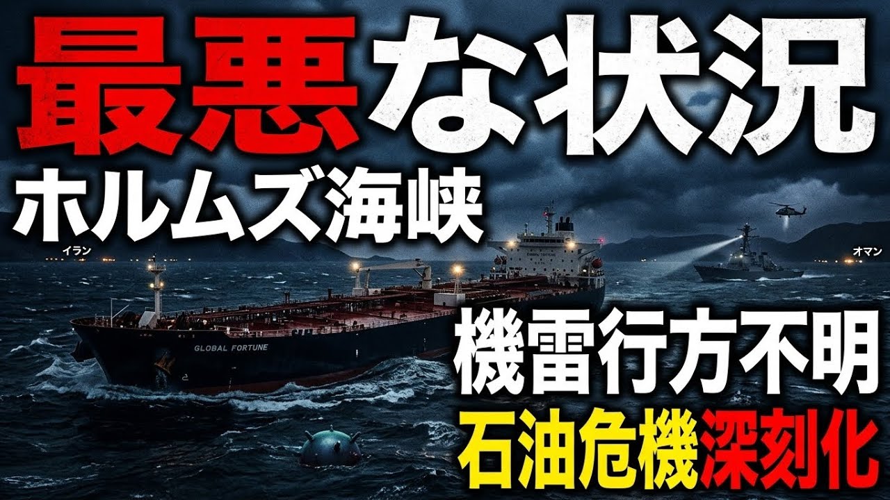 衝撃！ホルムズ海峡で機雷が一部行方不明。京都大学教授・池亀彩。安冨歩東京大学名誉教授。一月万冊清水