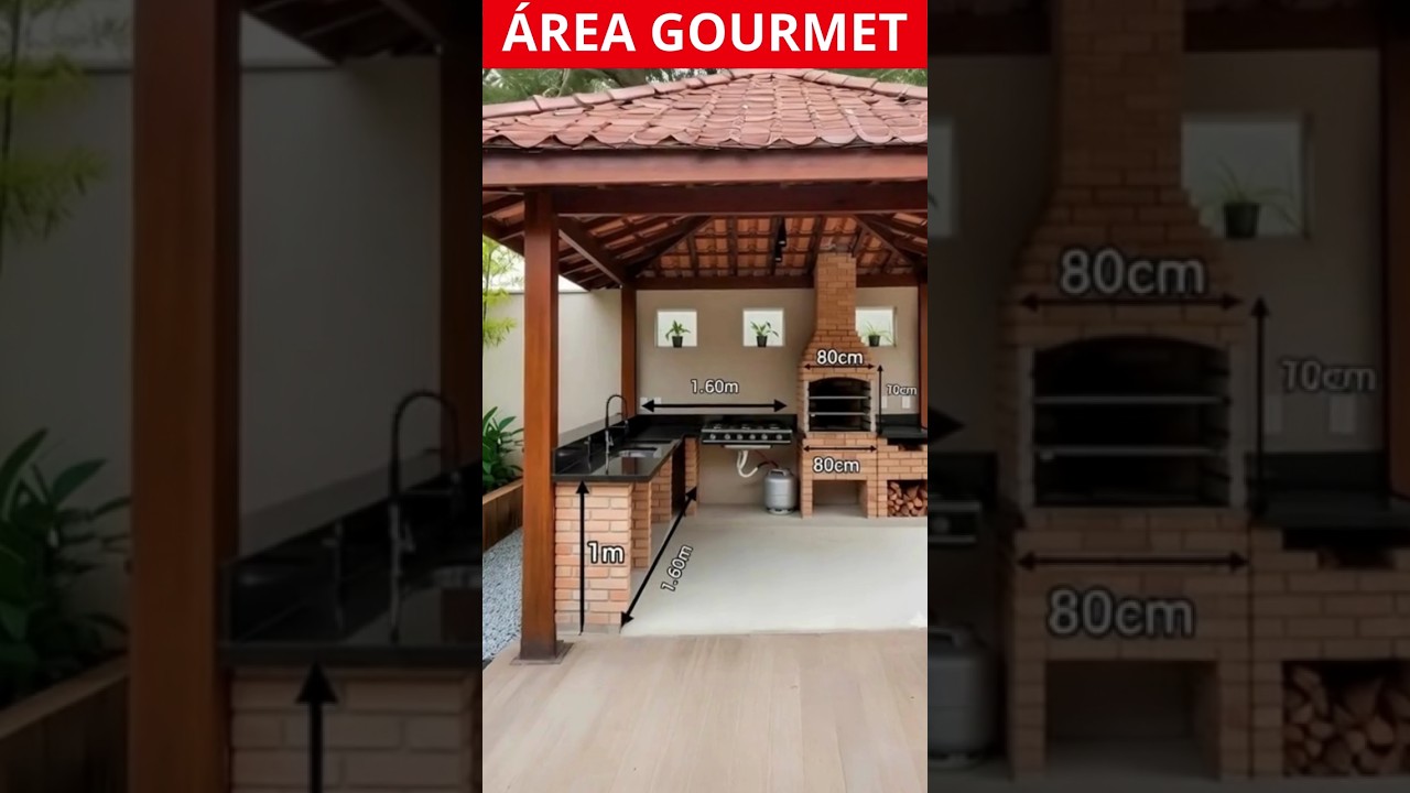 Area gourmet com churrasqueira 