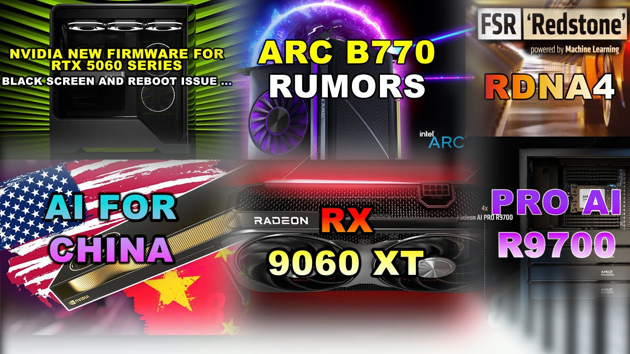 𝗧𝗘𝗖𝗛𝗤𝗨𝗜𝗖𝗞𝗜𝗘 | RTX 5060 Firmware | intel ARC B770 | AMD 9060 XT |  NVIDIA AI CHIP | PS VITA leak