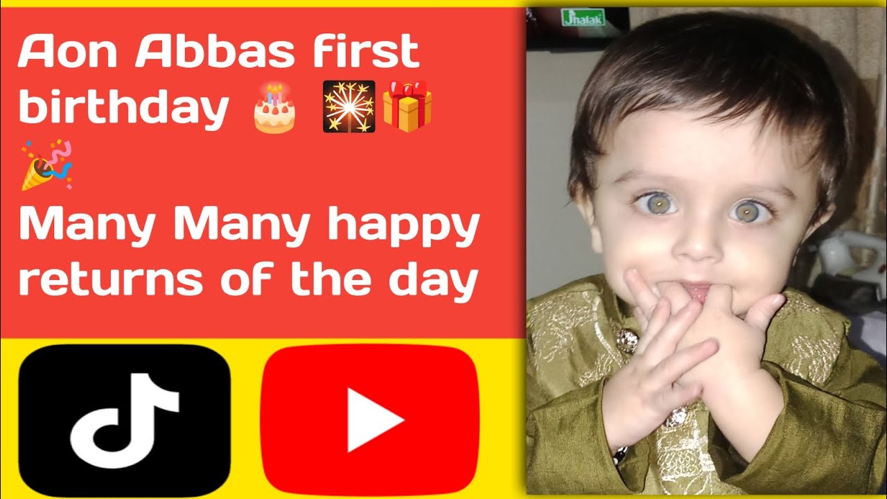 Aon Abbas birthday 🎈🎈🎈#murtajizandaonvlogs#aonandmurtajizvlogs#cutebabybirthday#happybirthdaycute#