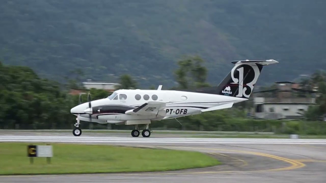 Beechcraft King Air F90 Decolagem Curta em Angra dos Reis RJ
