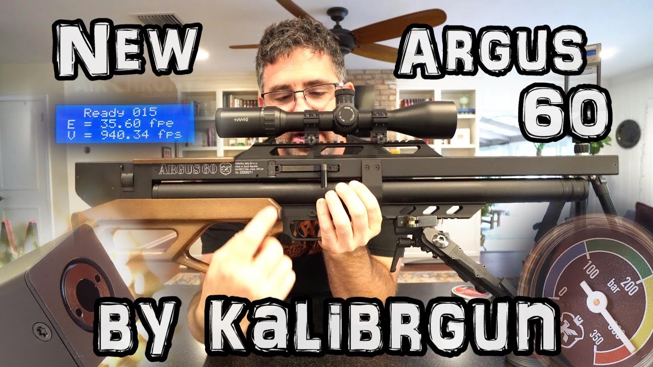 Калибр Argus .22 60W (обзор) + настройка!! + тест точности!! - Регулируемая PCP пневматическая ви...