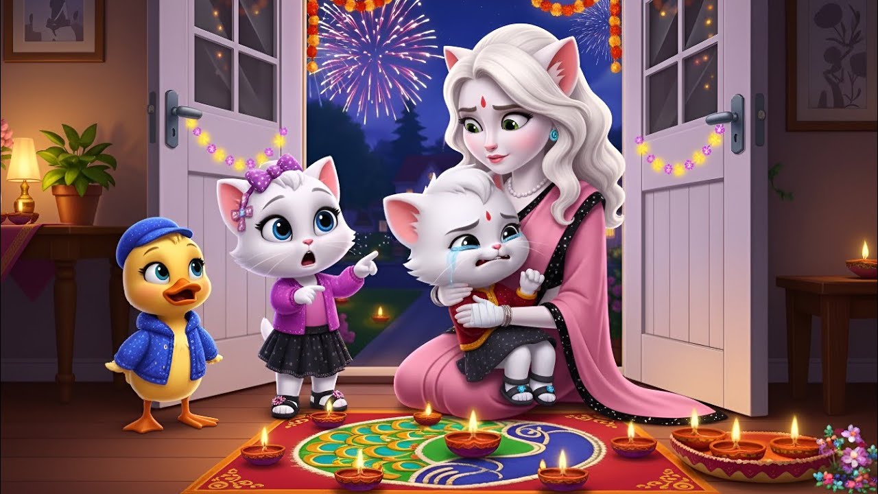 Emotional Diwali Story | Kids Learning Moral Story | Family Love & Safety | 3D Animated Cartoon”