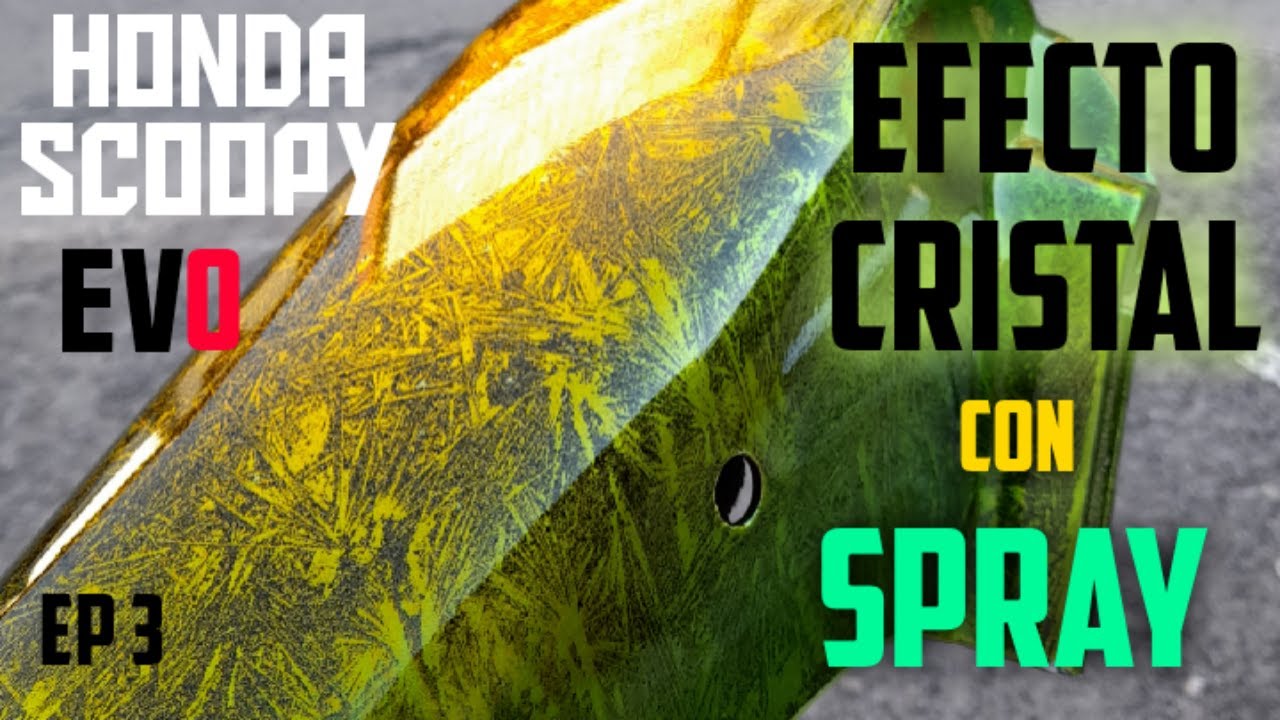 Pintar EFECTO CRISTAL en moto usando PINTURA CANDY en SPRAY.