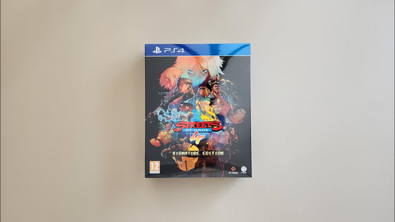 Streets of Rage 4 Signature Edition Unboxing PS4