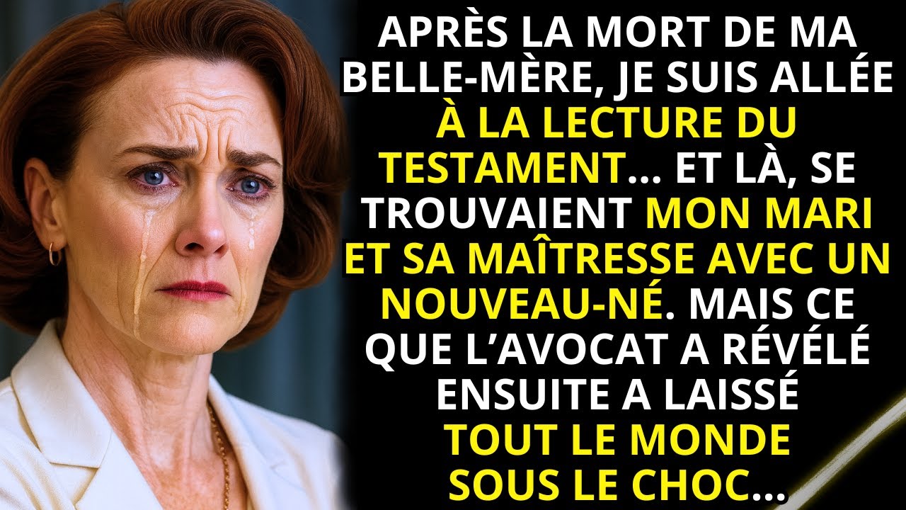 En pleine lecture du testament, mon mari est arrivé avec sa maîtresse… et un bébé dans les bras !