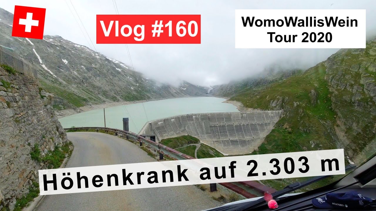 #160 Schweiz, WomoWallisWein Tour | Grimselpass, Oberaarsee | Nebel & Niesel | Dubler Mohrenköpfe