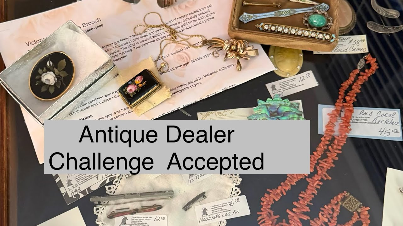 Antique Dealer Challenge Accepted 😁 Victorian Jewelry Unboxing Show Sort
