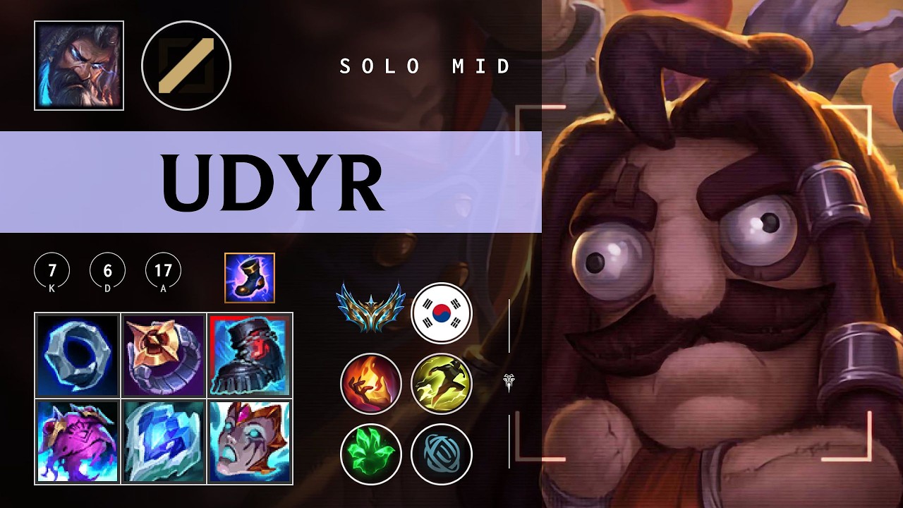 Udyr Mid vs Vex - KR Challenger Patch 26.03