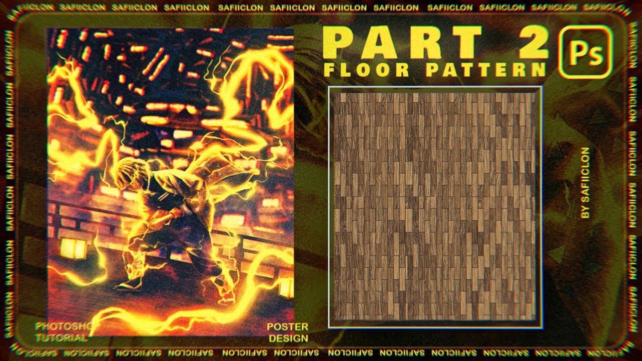 Step-by-Step ZENITSU Poster Design | Part 2 : Create Running Bond Floor Pattern