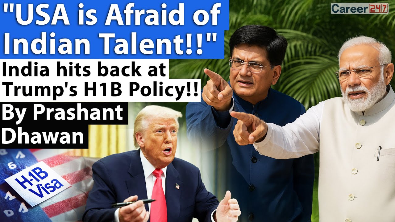 USA is Afraid of Indian Talent!! India hits back at Trump's&nbsp;H1B&nbsp;Policy!! | By Prashant Dhawan