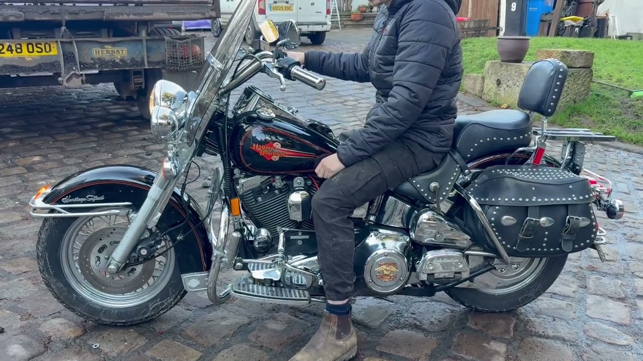 Harley-Davidson 1993 FLSTC Heritage Softail Classic Evo American Cruiser For Sale On Ebay
