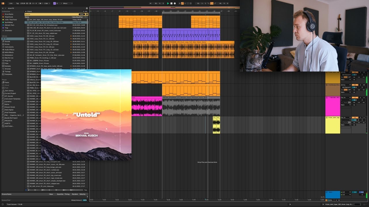 Making A Post Punk Guitar Beat | Start-To-Finish | Ableton Live 12