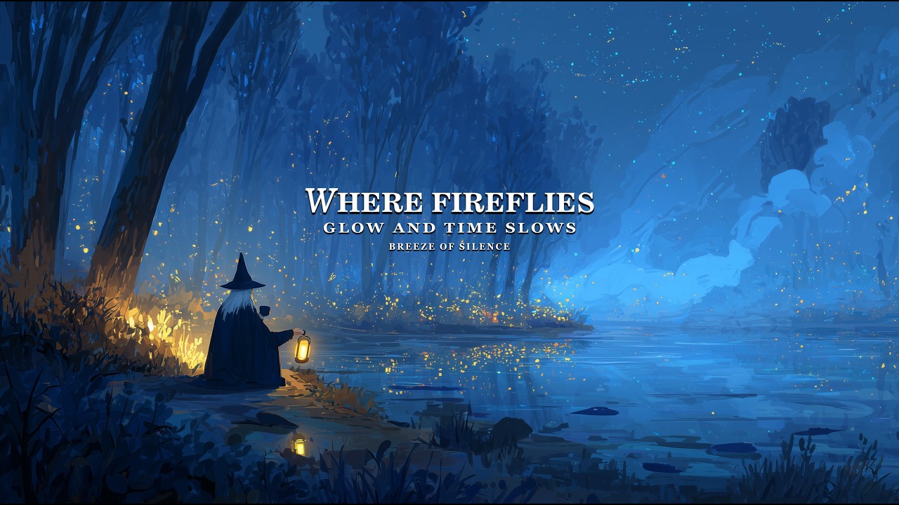 Where Fireflies Glow and Time Slows | Peaceful Fantasy Ambience