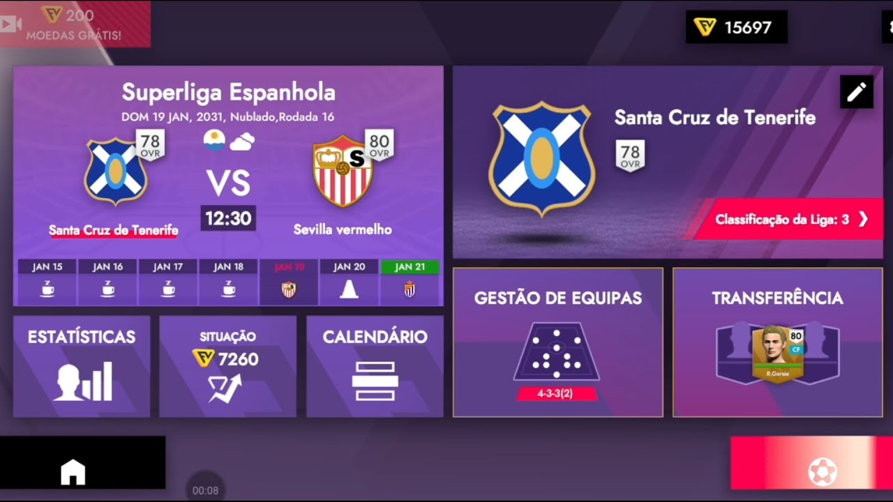15° e 16° Rodada LALIGA temporada 2030