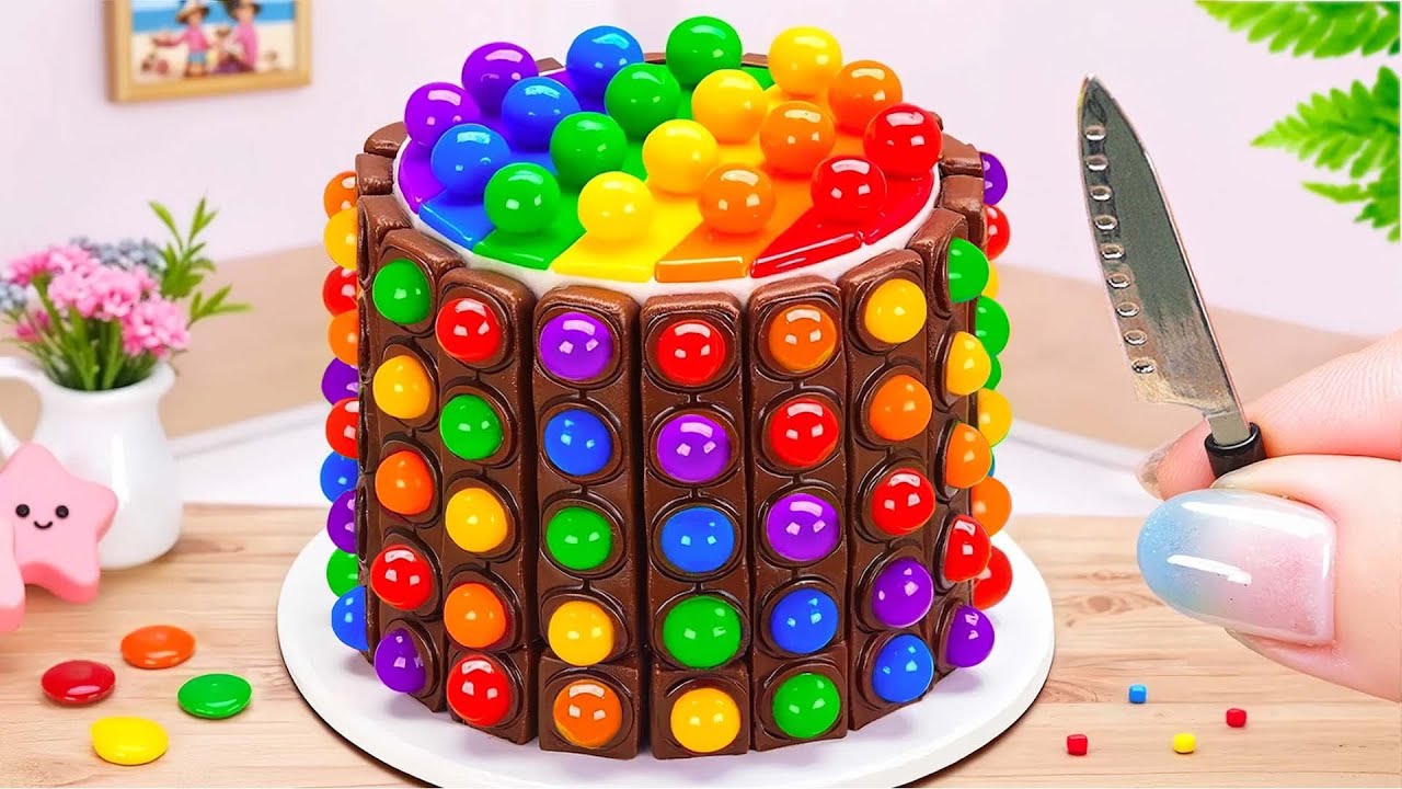 Amazing Rainbow Pop It Cake 🌈 Satisfying Mini Cake Decorating Tutorials 💟 The Cake Corner
