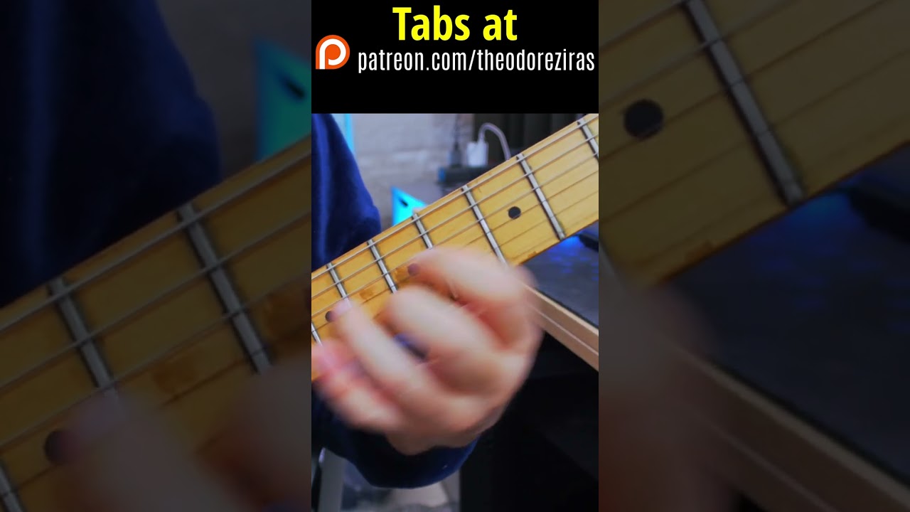 Guitar Blues Rock Lick, Minor Pentatonic Phrasing