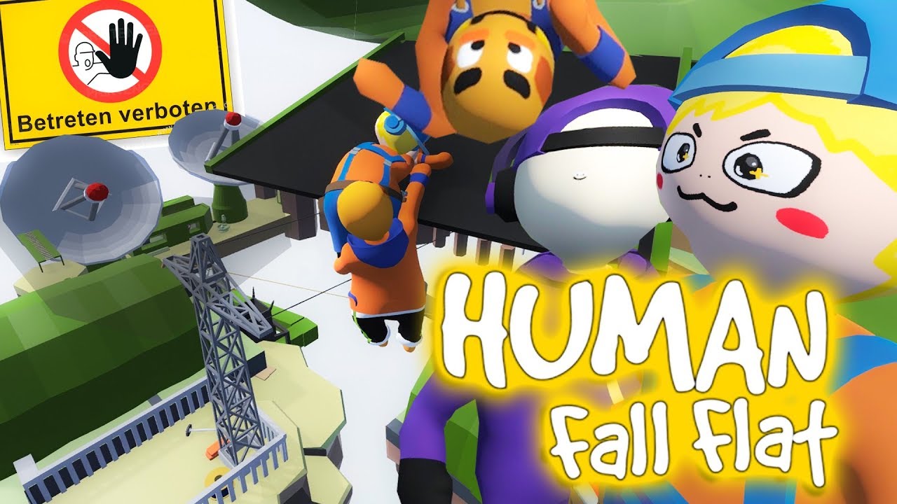 Wir SCHLEICHEN uns in eine Militär-BASIS | Human Fall Flat