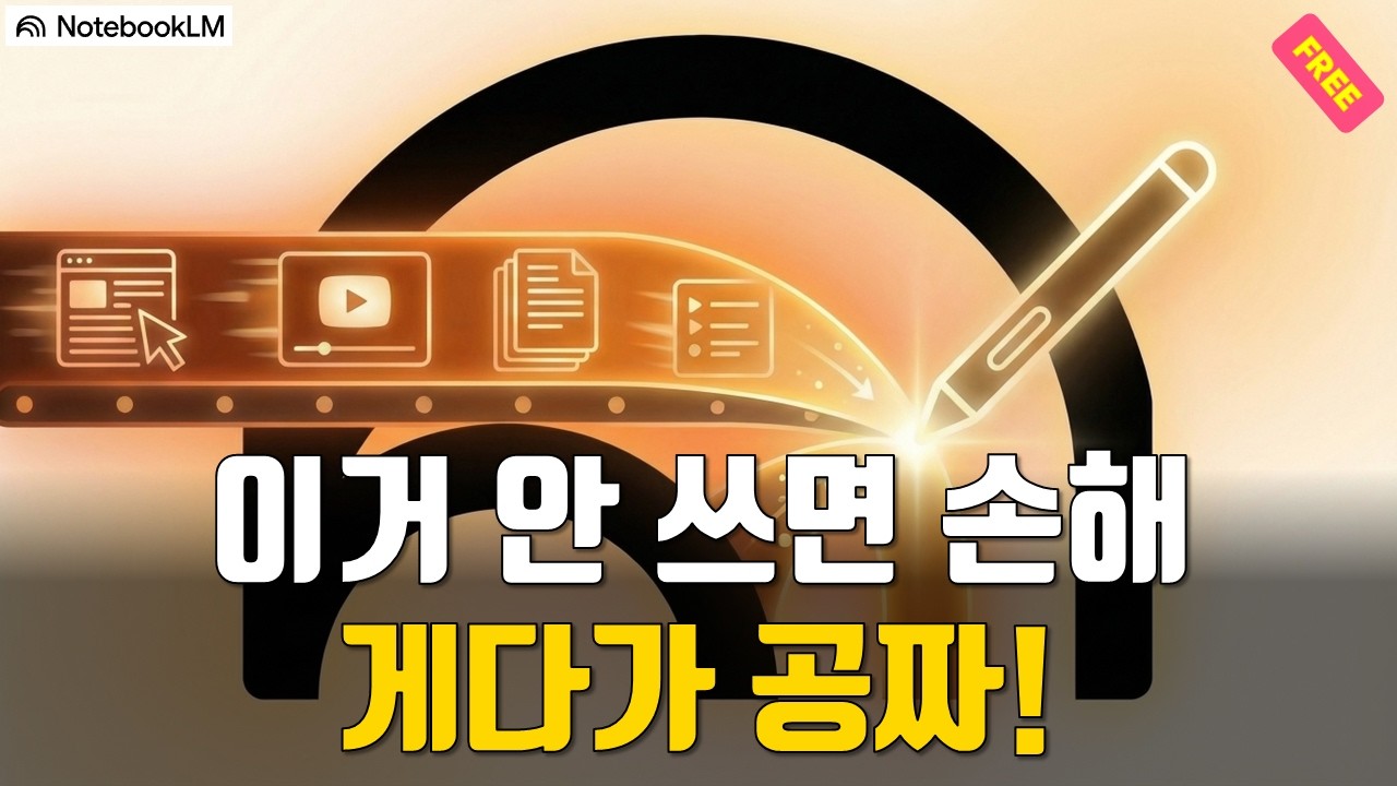 NotebookLM 크롬 확장프로그램 5가지, 안 쓰면 무조건 손해입니다