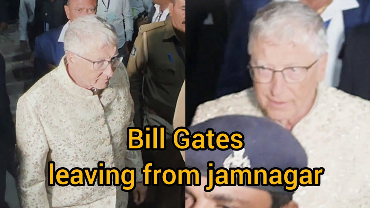 Bill Gates leaving from jamnagar 🔥😍💥